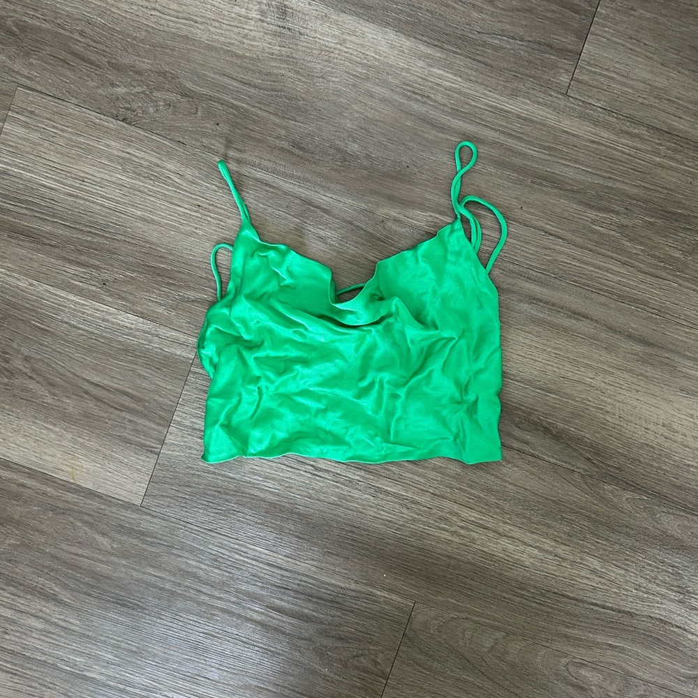 Vibrant Green Crop Top